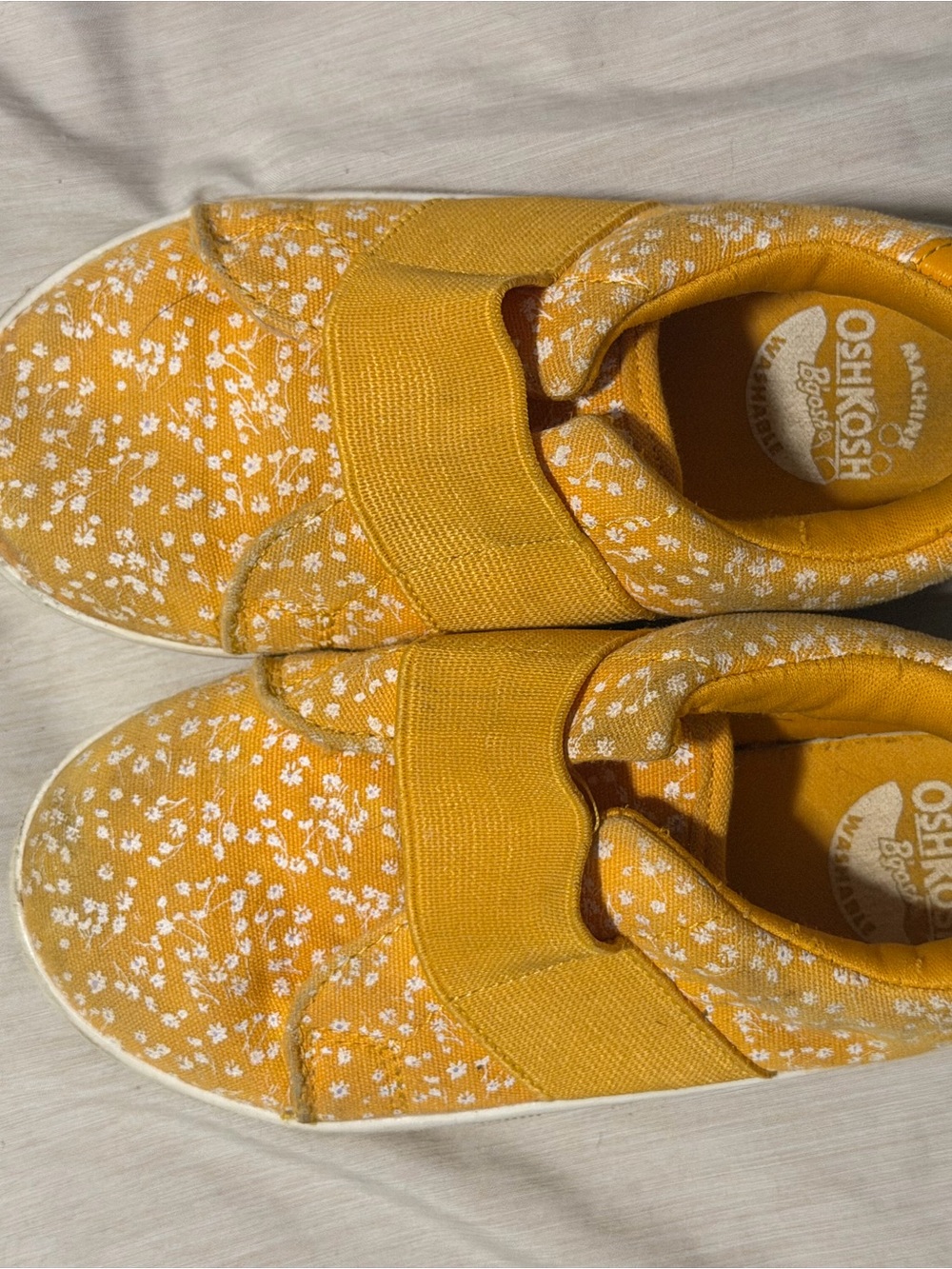 OshKosh B'gosh Kids' Yellow Floral Slip-On Sneakers